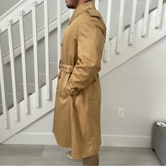 John Weitz Harbor Master Vtg 70’s Trench Coat w/ Removable Wool Lining Sz 44R - Picture 3 of 16